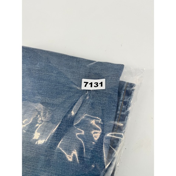 Vintage Y2K Old Navy Jeans Mens 31x30 Straight Cut Blue Distressed Medium Wash - Picture 13 of 13